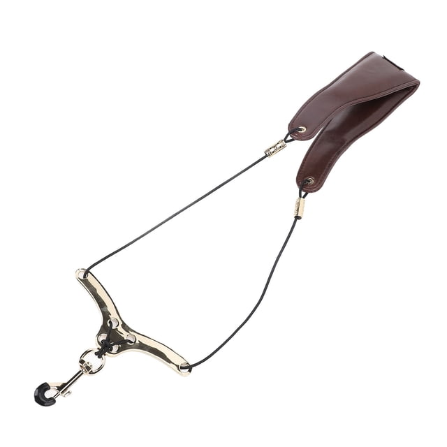 Padded Sax Neck Strap, Saxophone Neck Band Stable Support Metal Adjuster Rotating Hook for Bass Clarinet Oboes