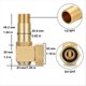 thumbnail image 2 of 2 Pcs Garden Hose Reel Parts Fittings Swivel Elbow Connector Garden Hose Swivel Reel Replacement Par, 2 of 5