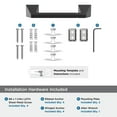thumbnail image 5 of Amerock Blackrock Matte Black Pivoting Double Post Toilet Paper Holder, 5 of 8