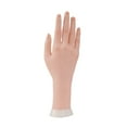 thumbnail image 3 of Mano de práctica derecha para uñas acrílicas con soporte, mano de maniquí para práctica de uñas, mano falsa flexible y flexible para práctica de uñas, 3 of 5