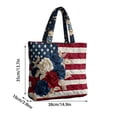 thumbnail image 3 of Independence Day Printing Tote Bag Squares Handle Handbag For Festival Travel Daily Use, 3 of 7