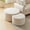 Beige, variant on OUGRAZ Nesting Coffee Table Set of 2,Upholstered Round Coffee Tables Set of 2 for Living Room, Modern Foam Round Coffee Table Side Table End Table Ottoman, No Assembly