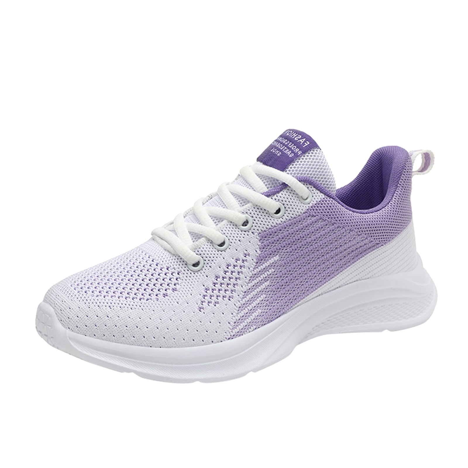 TOWED22 Women s Running Shoes Mesh Tennis Sneakers Lace Up Lightweight Walking Shoes Walking Shoes Women Purple 7 Walmart