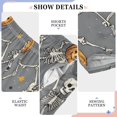 thumbnail image 6 of FORMRS Boys Pajama Pants with Pockets Size 13-14Y Kids Lounge Sleep Bottoms, Gray Halloween Dancing, 6 of 8