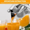 thumbnail image 4 of Hand Juicer Squeezer- Aluminum Manual Press Juicer, Efficient Hand Juicer Press, Fresh Fruit Juice Extractor for Lemon, Orange, Lime, Grapefruit & Pomegranate, Easy Squeeze & Quick Clean (Style B), 4 of 9