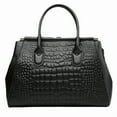 thumbnail image 5 of Women's shoulder bag, handbag, top handle, foreskin leather embossed crocodile pattern, single shoulder bag, 5 of 14