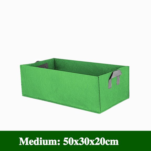 WYBXZ Plant Grows Bags, Fabric Raised Garden Bed, Rectangle Breathable Planting Container Grows Bag, Breathable Plant Bed Large Grows Planter Bags for Plants, Flowers, Vegetables