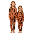thumbnail image 3 of Family Halloween Pajama Set Long Sleeve Crew Neck, Soft Halloween Family Pajamas with Witch Moon Star Print, Magical Matching Halloween Pajamas Sleepwear, 3 of 4