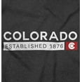 thumbnail image 2 of Colorado Map State Shape Established Men's Graphic T Shirt Tees Brisco Brands X, 2 of 6