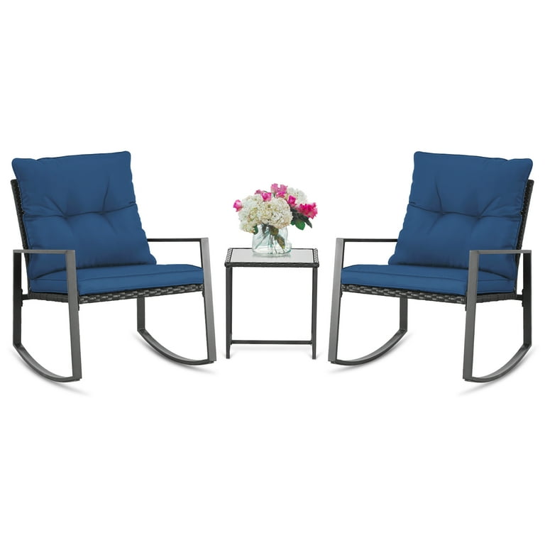 Suncrown outdoor rocking wicker set new arrivals