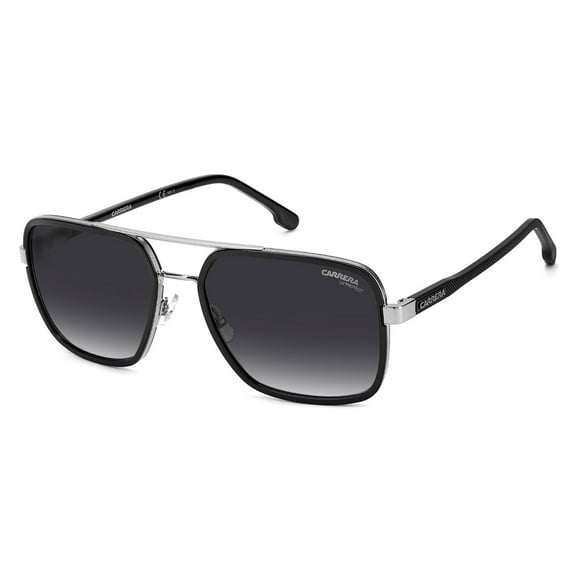 Carrera CA 256/S Metal Unisex Rectangle Sunglasses Ruthenium Black 58mm Adult