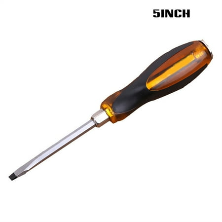 

Dheera Slotted Cross Screwdriver Tool Steel Tapping Handle for Woodworking Electrician(A Word 5 )