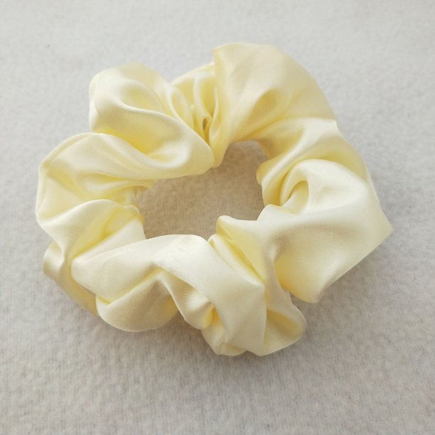 Anillo para el cabello de satén de 60 colores de color sólido Anillo para el cabello de satén de 204 colores Anillo para el cabello de intestino grueso Flor