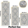 thumbnail image 2 of Kitchen Rugs and Mats Non-Slip Washable Set of 2, Boho Farmhouse Washable Kitchen Mats for Floor, Front of Sink, Entryway and Hallway Blue Green, 18"x30"+18"x47", 2 of 7