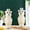 Clear Size L R6, variant on 20.3x8.3cm PET Plastic Beverage Bottles, Wenini Thickened Clear Milk Tea Cups with Panda Design, Leak-Proof Takeout Containers for Commercial Bubble Tea Juice Coffee with Aluminum Lid