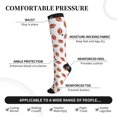 thumbnail image 5 of Compression Socks for Women and Men - American football white cute Compression Socks Circulation for Workout, 5 of 8