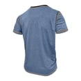 thumbnail image 2 of FRSASU Men's Henley Shirts Short Sleeve Casual Basic T-Shirts Fashion Classic Lightweight Button Tee Tops Light Blue, 2 of 6