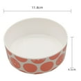 thumbnail image 2 of Melamine pet bowl cat supplies cat food tray cat bowl neck guard dog bowl - orange outside white inside, 2 of 5