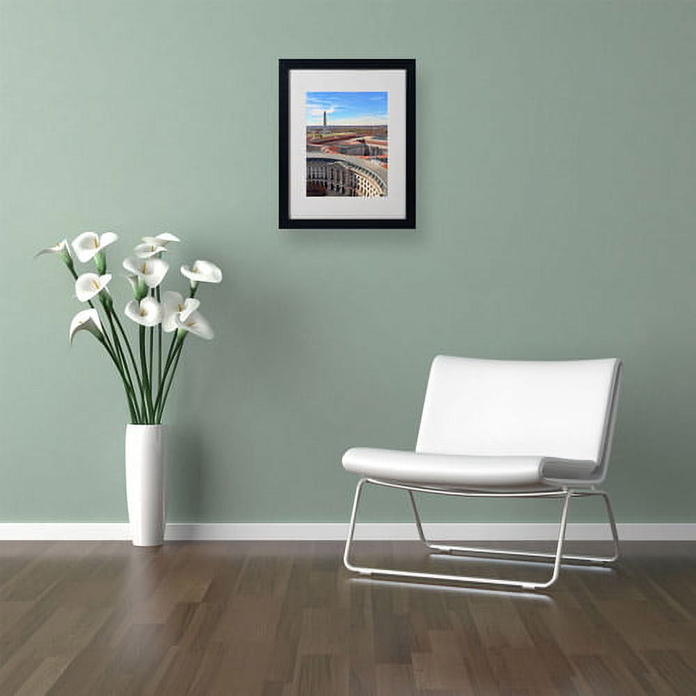 Trademark Fine Art "Washington, DC" Matted Framed Art by Gregory O'Hanlon, Black Frame