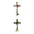 thumbnail image 1 of 2x Crucifijo de piezaza Capilla Oración Hogar Pascua Iglesia Decorativo perfecl Crucifijo de pie, 1 of 8