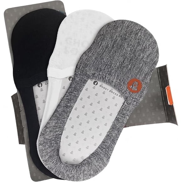 Protectopie Calcetines Invisibles "Silver" para Caballero, Pack de 3 Pares