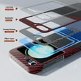 thumbnail image 5 of Aramid Fiber Case for Samsung Galaxy Z Flip 5 Case Aramid Fiber Thin Fit Slim Minimalist 6 FT Military Grade Drop Protection Case with Wireless Charging, Black&Red, 5 of 12