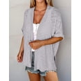 thumbnail image 4 of Zeagoo Womens Lightweight Cardigan Short Sleeve Cardigans Open Front Beach Coverup, 4 of 6