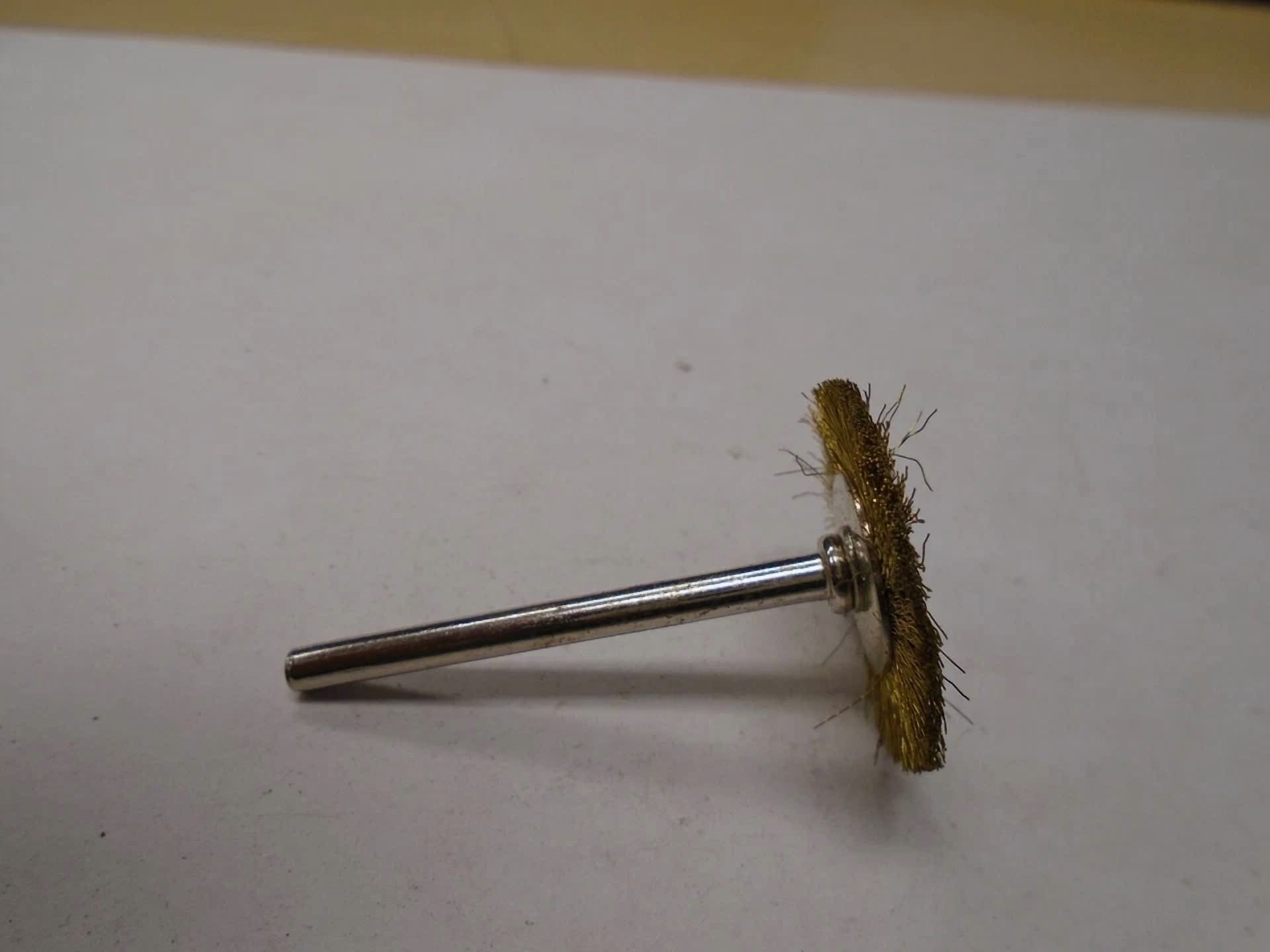 CIRCLE- Wire Brush 1" 1/8" Shank Fits Dremel New 3Pcs #8331
