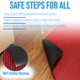thumbnail image 4 of 24 in. Wide x Cut-to-Length – Non-Slip, All-Weather, Heavy-Duty Utility Runner Rug – Absorbent, Dirt-Trapping, Kid and Pet Safe for Entryways and High-Traffic Areas, Red, 4 of 9