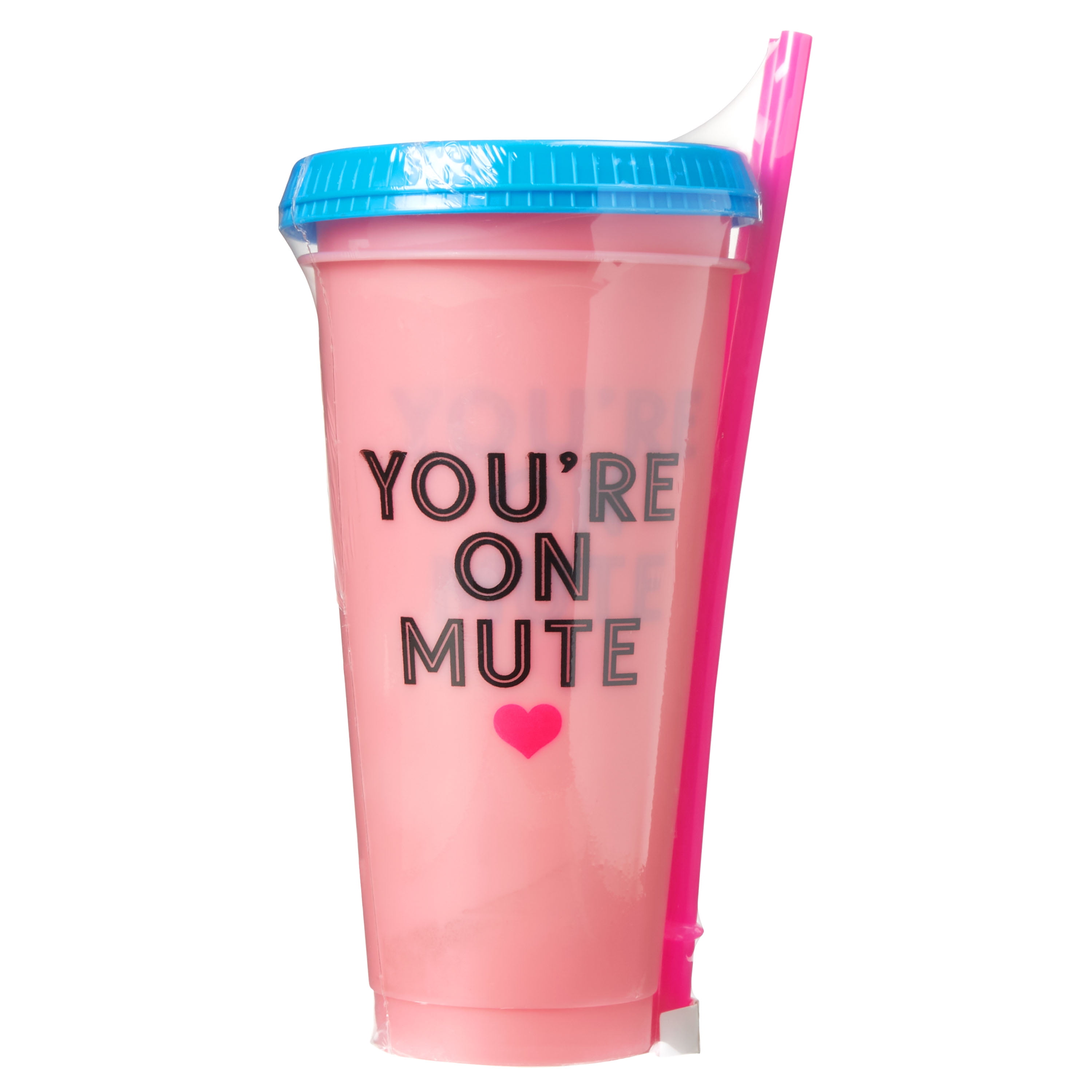 Way To Celebrate Valentine You're On Mute Color Change Cup