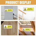 thumbnail image 3 of Self Adhesive Warning Signs 2Pcs Caution Stickers Suitable For Workshops Offering Yellow Color And PVC Construction, 3 of 4