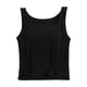 thumbnail image 2 of Camisola de manga corta para mujer con almohadilla para el pecho, sin aros de acero, ropa interior para yoga, pijamas deportivos, pijamas para mujer, 2 of 3