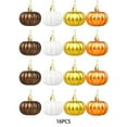 thumbnail image 2 of 16 Pcs Fall Pumpkin Hanging Ornaments Mini Pumpkin Ball Decorations for Thanksgiving Tree Halloween Harvest Autumn Home Party Farmhouse Small Tree Decor Holiday Seasonal Decorations, 2 of 3