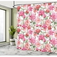 thumbnail image 4 of Ambesonne Floral Shower Curtain, Peonies and Roses, 69"Wx70"L, White Pink Blush, 4 of 4