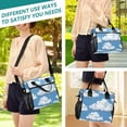 thumbnail image 5 of Ckdifva Clouds in Sky Cooler Bag Cooler Cooling Tote Lunch Bag Lunch Box Front Pocket with Shoulder Strap, 5 of 6