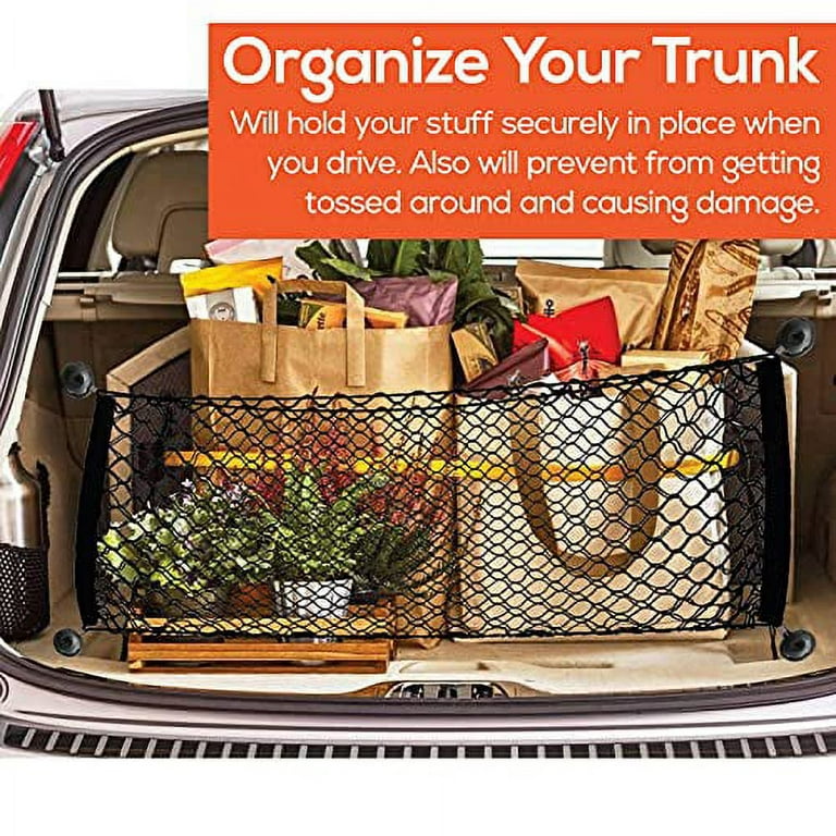 Trobo Trunk Storage Organizer For Car, Stretchable Cargo Organizer