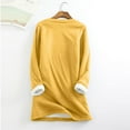 thumbnail image 4 of Hauts Chauds pour Femmes, Mode Décontractée d'Hiver, sous-Couche en Peluche Chaude, Pull Imprimé de Noël, Manches Longues, Col Rond, Tenues de Vacances à la Plage pour Femmes en Liquidation, 4 of 5