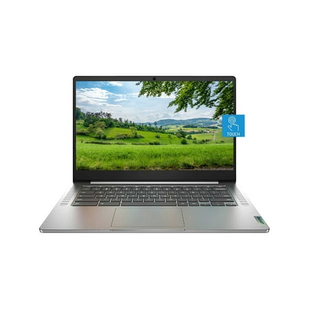 Lenovo Chromebook 3 14" FHD touchscreen Laptop（Google classroom), MediaTek MT8183 Processor, 4GB DDR4 RAM 64GB eMMC, Chrome OS, 802.11ac WiFi, Bluetooth,Gray, Bundled with 128GB SD CARD + USB