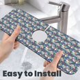 thumbnail image 6 of Sikiie Tropical Sloth Splash Guard for Sink Faucet-1 PC Super Absorbent Fast Drying Mat Sink Gadgets-Splash Guard for Kitchen, Sink Mat, 6 of 7