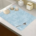 thumbnail image 4 of HEVIRGO 1PC Dish Drying Mat Heat-Resistant Non-slip Countertop Drain Mat Water-Absorbent Table Drain Mat for Office Suitable for Kinds of Cups Home Bar Decor, 4 of 9