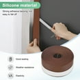 thumbnail image 2 of Tira de Sellado para Puertas Uxcell, 1.37 Pulgadas (35mm) Silicona 16.4 FT Tapón para Corrientes de Aire, Cinta Adhesiva Selladora [Marrón], 2 of 7