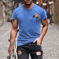 thumbnail image 1 of Mefallenssiah Hauts pour Hommes, Liquidation T-Shirt à Manches Courtes Imprimé Col Rond Mode Décontractée Manches Courtes, 1 of 5