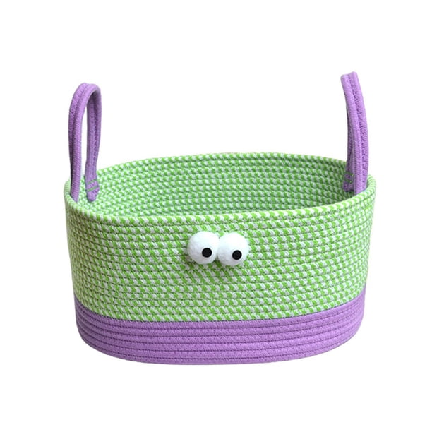 Organizador de escritorio, cesta, soluciones de almacenamiento, artículos de escritorio ligeros. Púrpura y verde