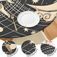 thumbnail image 4 of Gothic Nebula and Galaxy Round Elastic Tablecloth - Windproof, Waterproof, Durable Outdoor Table Cover for Gatherings, 4 of 5