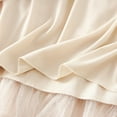 thumbnail image 3 of SWSMCLT Women's Long Tutu Skirt High Waisted Cute Layered Bubble Skirt Skirt Pleated Flowy Elastic Waist Apricot Medium-Large, 3 of 4