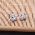 thumbnail image 3 of Pitbull Dog 3d Stud Earrings for Women Sterling Silver Cz Ginger Lyne Collection, 3 of 5