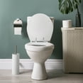 thumbnail image 3 of Design House Dalton Round Wood Toilet Seat in White, 3 of 5