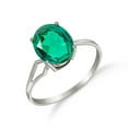 thumbnail image 2 of Galaxy Gold 1.90 Carats 14K Solid White Gold Emerald Solitaire Ring with Genuine Vibrant Emerald - Green with Envy Anniversary Engagement Promise Valentines for Her Him Unisex Ring (8), 2 of 3