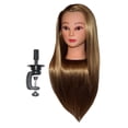 thumbnail image 4 of 30" Synthetic Fiber Mannequin Head (Long and Thick) Hairdresser Training Head Manikin Cosmetology Doll Head, 4 of 5