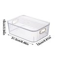 thumbnail image 3 of Dadatutu Clear Plastic Bin, Cosmetic Makeup Caddy Organizer, Multiuse Storage Container for Vanity, Bathroom, Kitchen, Office, Craft, Shower, Cleaning Items, 3 of 6